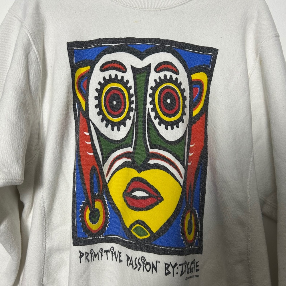Vintage Lee Superweight Cotton Graphic Sweatshirt Primitive Passion By Ziggie XL - Picture 10 of 11
